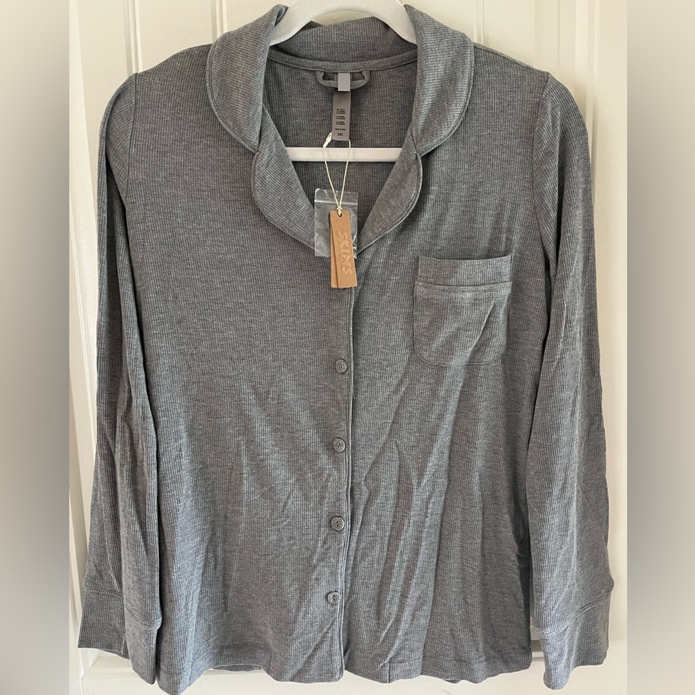 NWT Skims long-sleeve sleep shirt